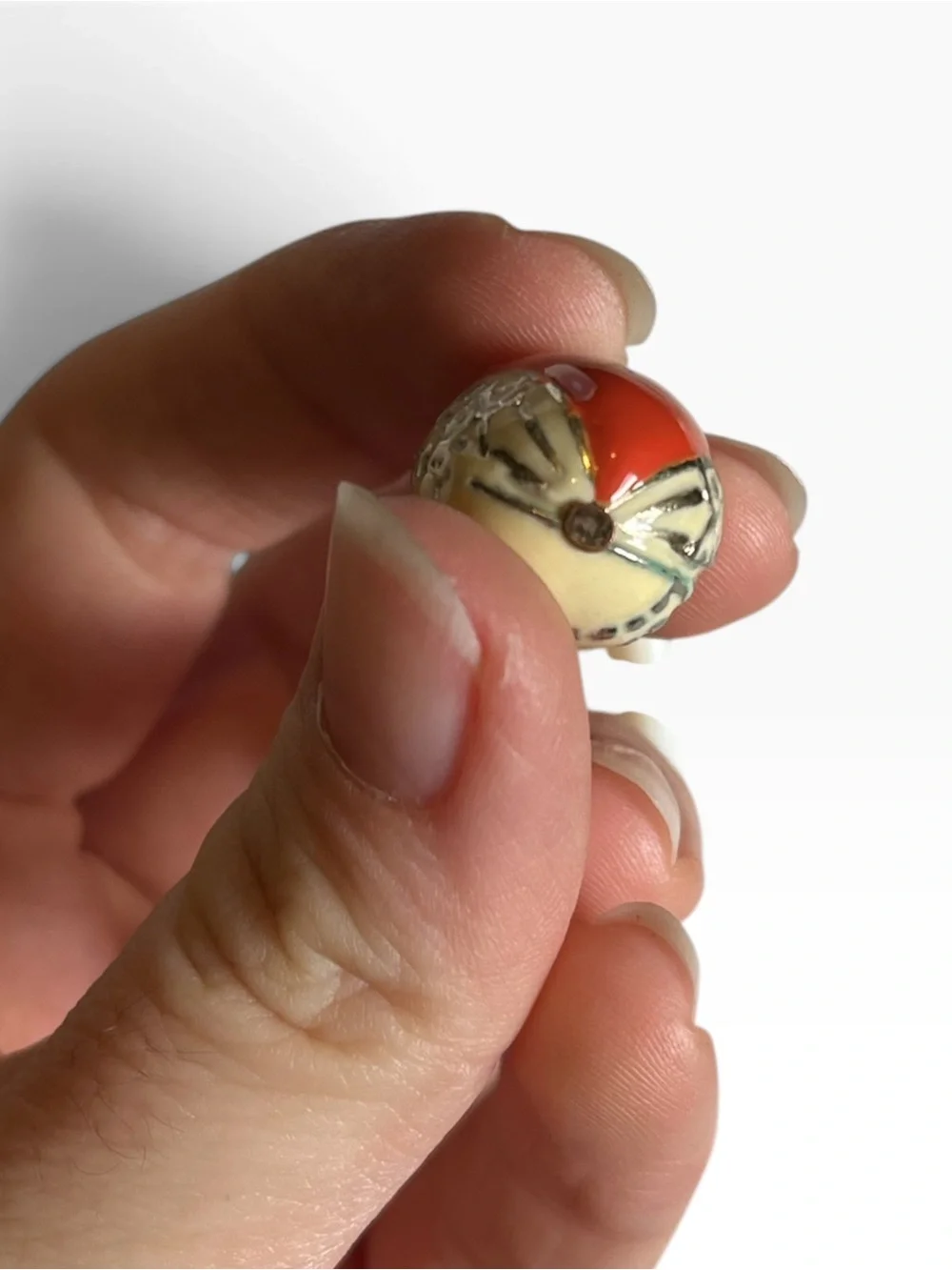 Vintage Enamel Owl Feather Charm Necklace CC X